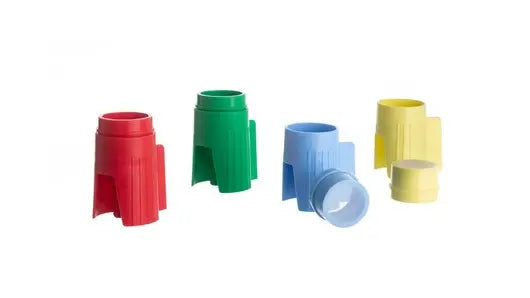 Sterile GBO EasyStrainer Cell Strainer, 20 µm, small diameter, single-use, with a transparent housing and fine mesh filter.
