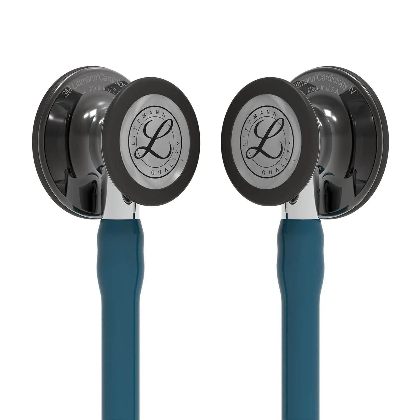 Littmann Cardiology IV Diagnostic Stethoscope: Smoke & Caribbean Blue - Mirror Stem 6234