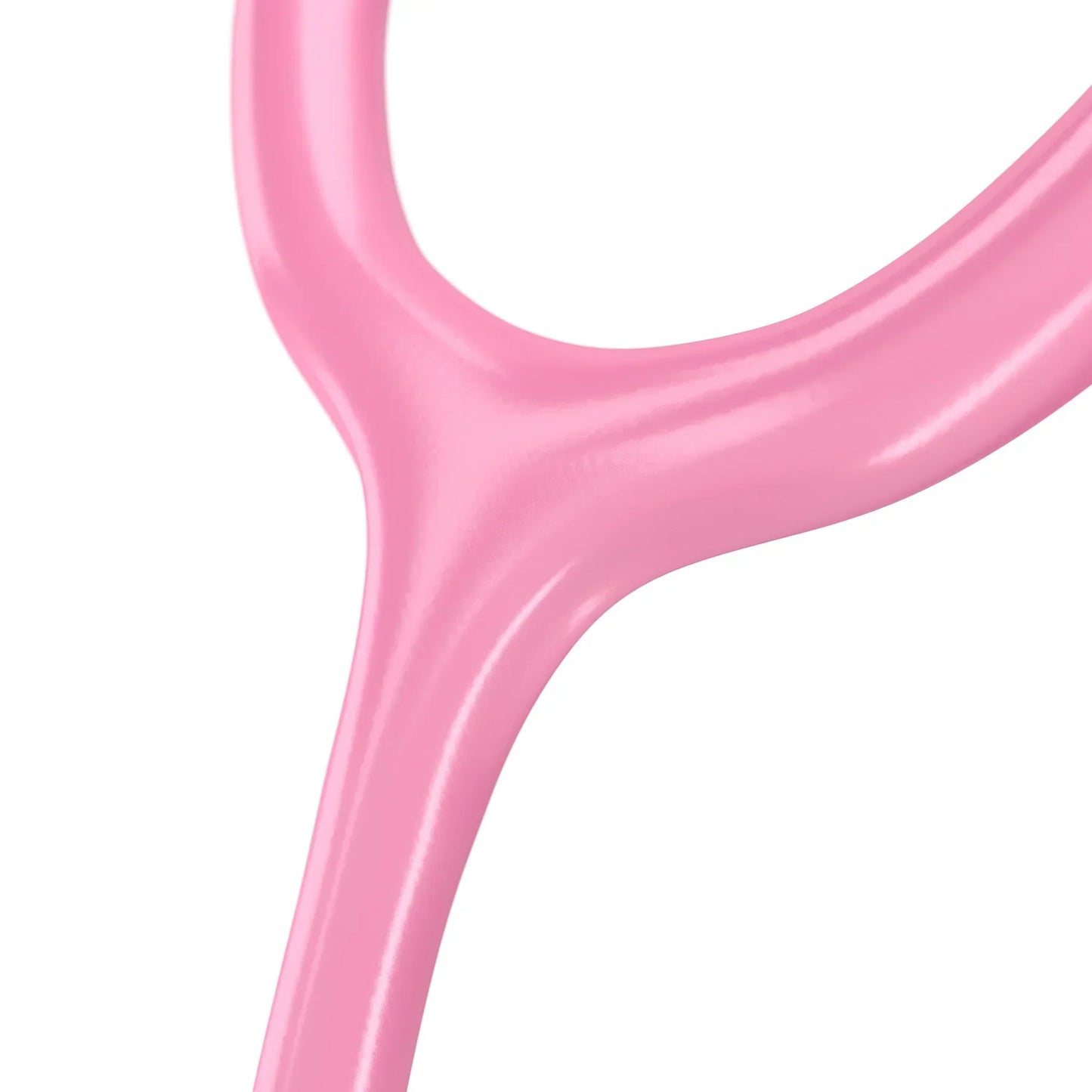 MDF Instruments Acoustica Pink Stethoscope with Pinkalloy and Cosmo tubing, featuring a pink chest piece and flexible pink tubing.
