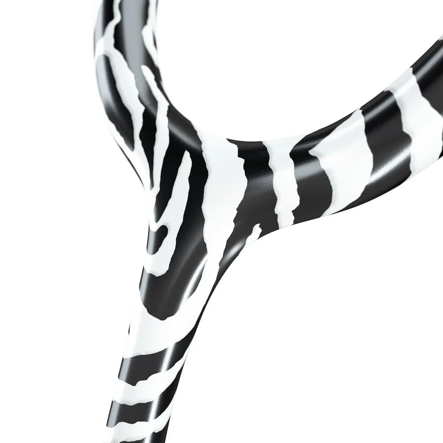 MD One Epoch Titanium Adult Stethoscope - Zebra/BlackOut