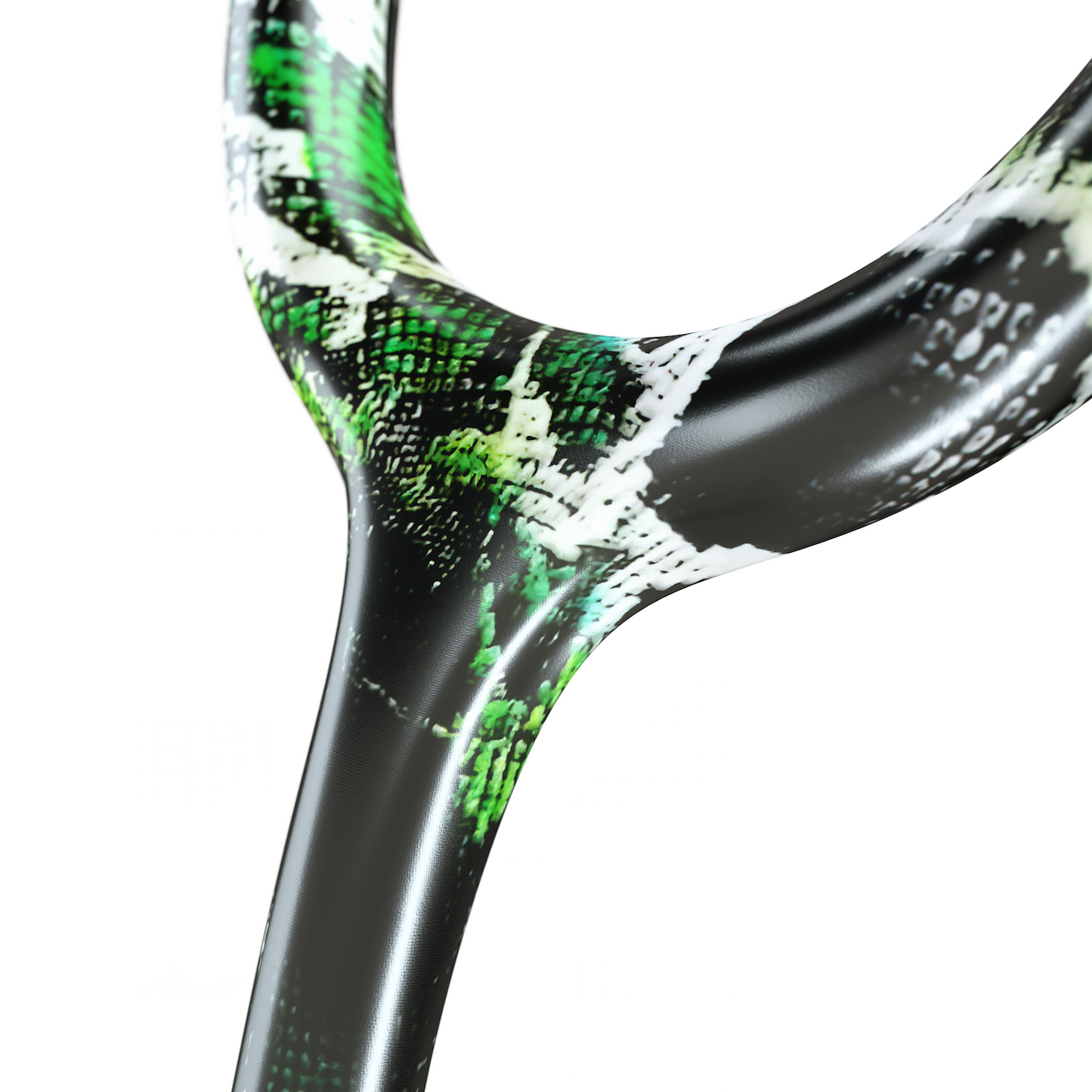 MDF Instruments ProCardial titanium adult cardiology stethoscope with gold accents, featuring dual head and ergonomic tubing.