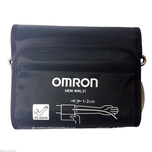 Omron replacement blood pressure cuff for Boots monitors, 22-42cm, flexible cuff with fabric exterior for accurate readings.