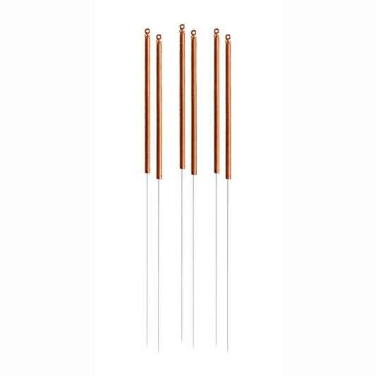 C-type copper acupuncture needles 0.25x25mm 5 in 1 guide tube