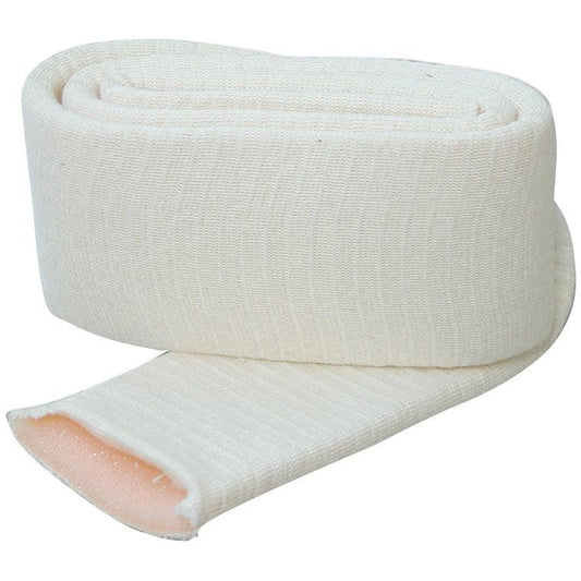 Large white Podopro tubular padding, 9.5cm by 90cm, shown in a close-up view on a plain background.