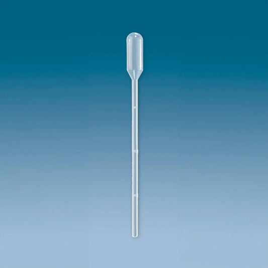 Set of 500 Sarstedt Ltd 1ml transfer pipettes with 0.1ml graduations, ideal for precise liquid measurement in laboratory use.