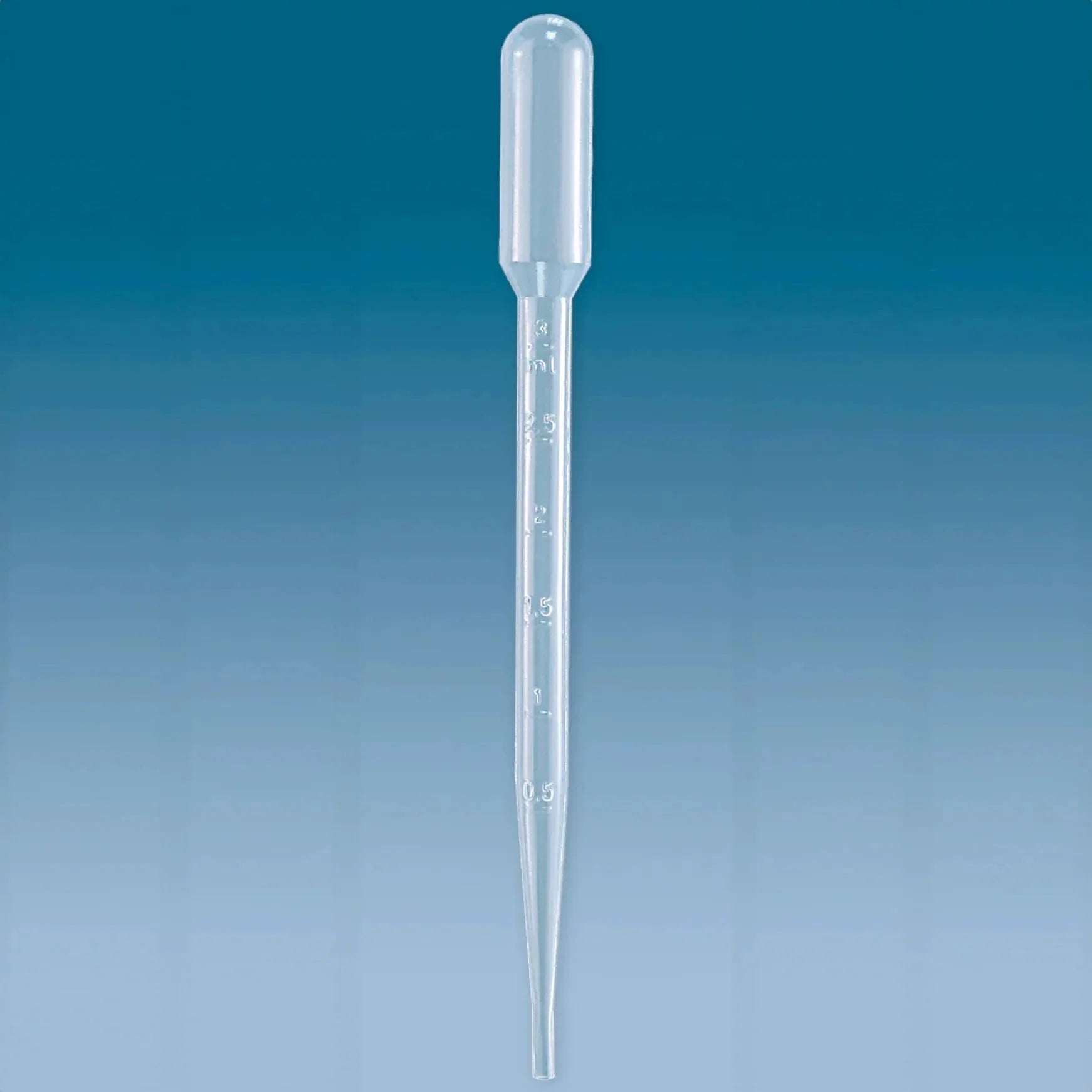Pack of 500 Sarstedt Ltd 3.5ml transfer pipettes, clear plastic lab tools for precise liquid transfer in laboratory settings.