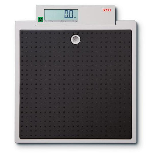 SECA 875 Electronic Class III Scales showing digital display and weighing platform for medical use