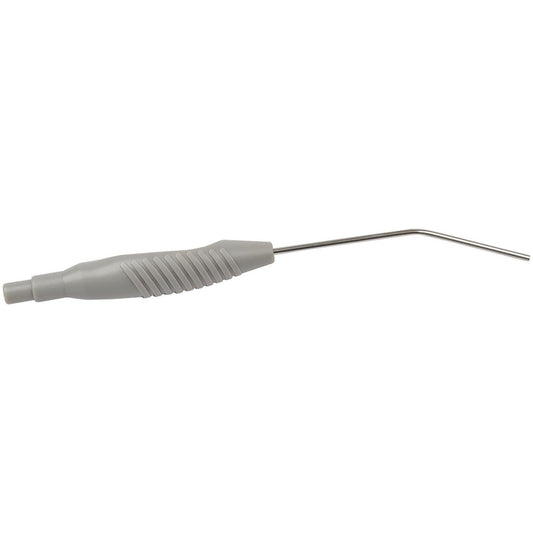 Pack of 50 Sheffmed 30DEG Zoellner suction tubes with holes, medical-grade tubing for suction procedures, arranged in a group.