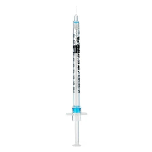 SOL-CARE Insulin Safety Syringe with Fixed Needle 0.5ml, 30g x 5/16" -(Box 100) SOL-Millenium