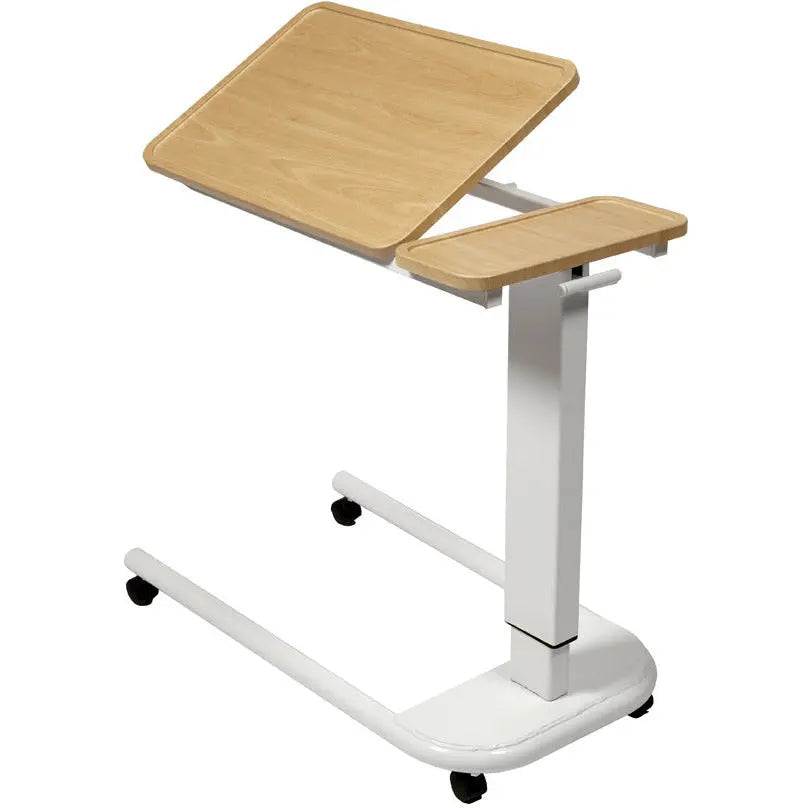 Sunflower Overbed Table with Parallel Base and Recessed High-Impact PVC Top