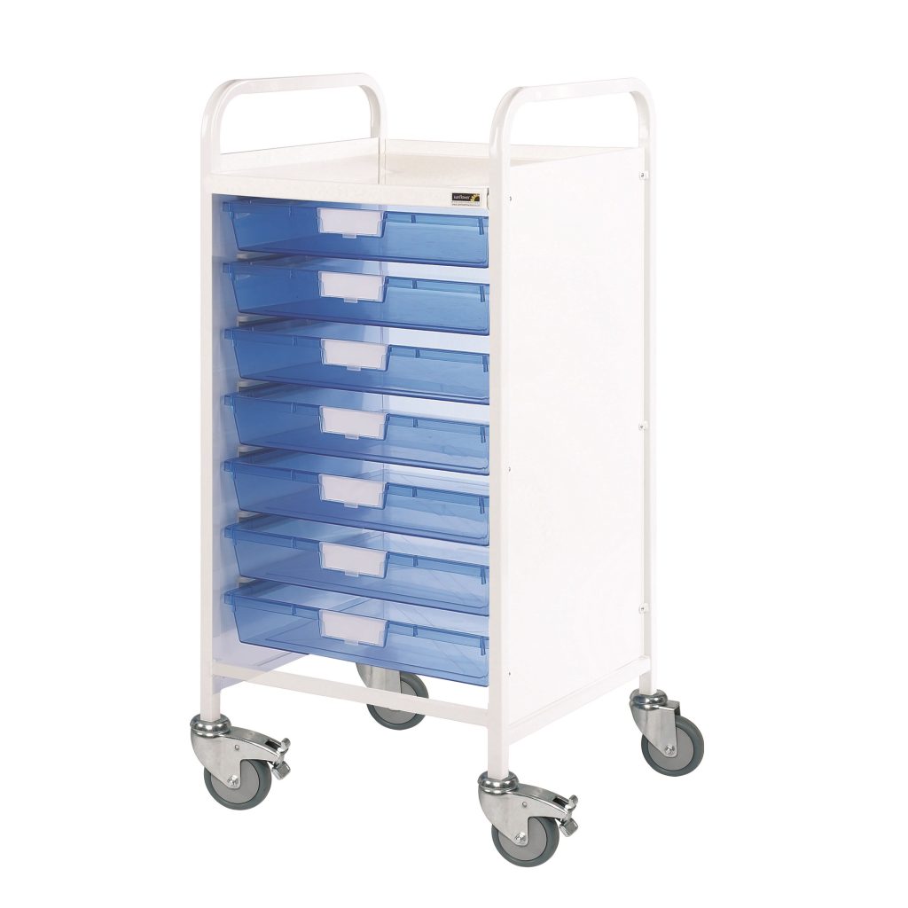 Sunflower Vista 55 Trolley - 7 Single Trays - Blue Sunflower
