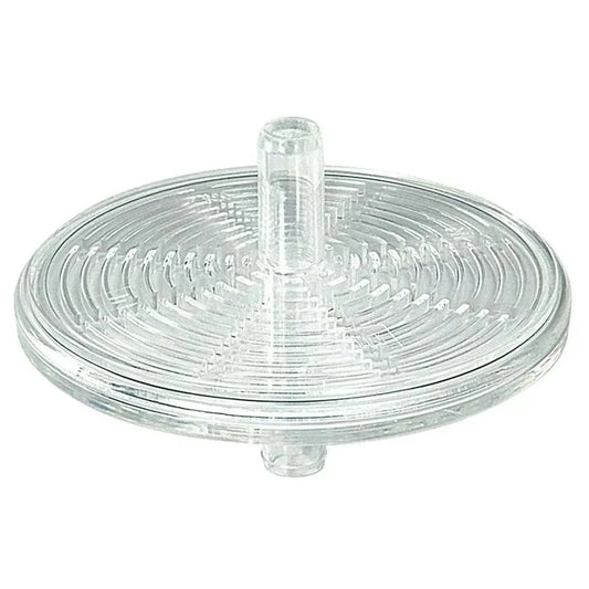 Large white antibacterial filter for 3A suction units by Carey Medical, designed to trap bacteria and maintain device hygiene.