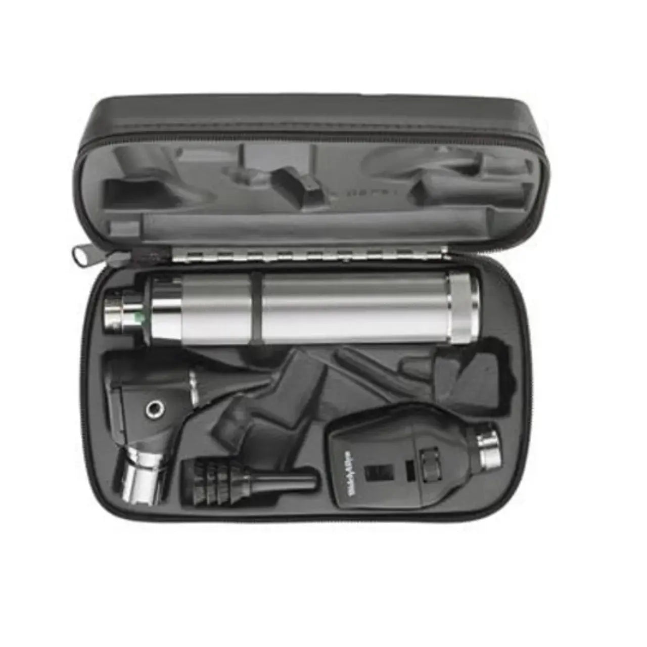 Welch Allyn Diagnostic Set with otoscope, ophthalmoscope, and handle, used for medical examinations of ears and eyes.