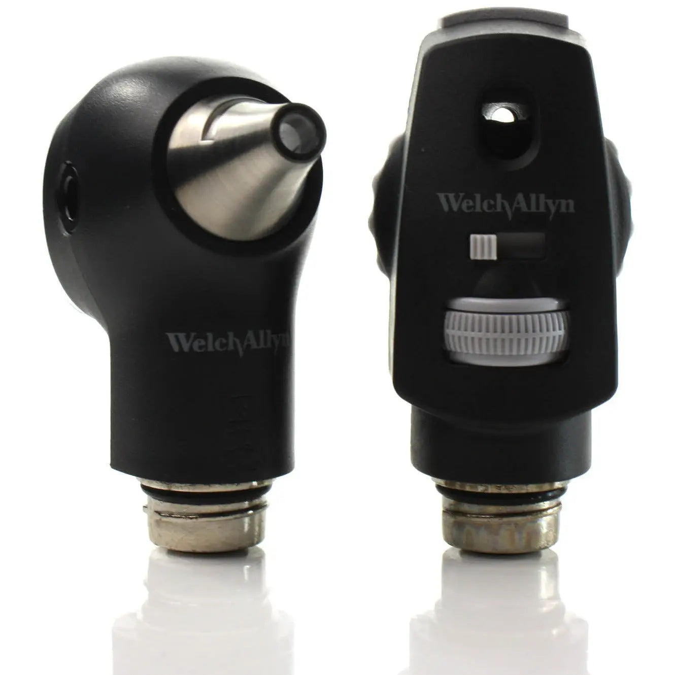 Welch Allyn Pocket LED Diagnostic Set with black handle, including ophthalmoscope and otoscope for medical examinations.